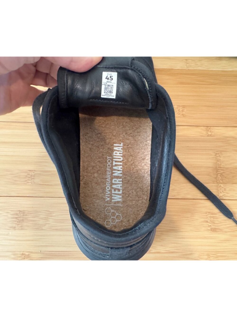 Vivobarefoot Gobi Black Sneaker, Men's size 12 - Picture 8 of 8